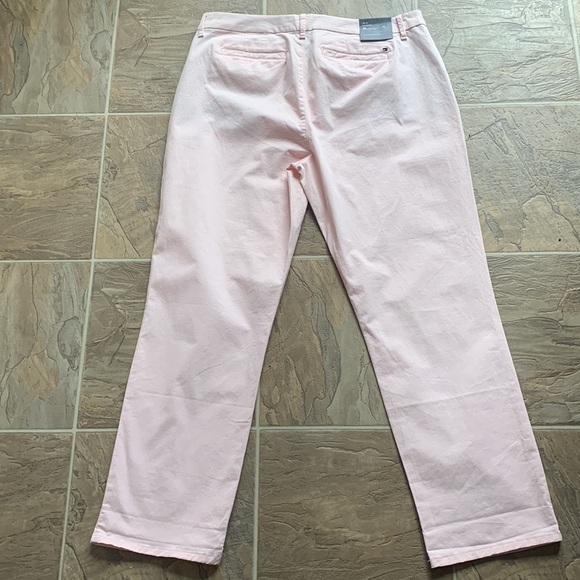Tommy Hilfiger Hampton Stretch Slim Pink Chino Pants Sz 16 NWT - Picture 10 of 14